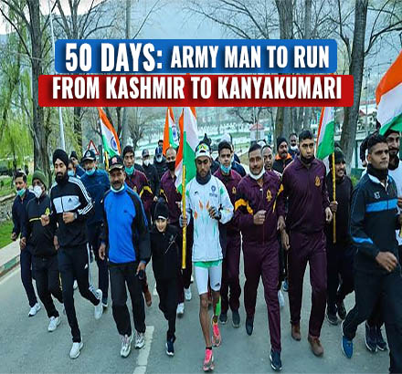 Indian Army Athlete To Run From Kashmir To Kanyakumari In 50 Days | Meet Velu P