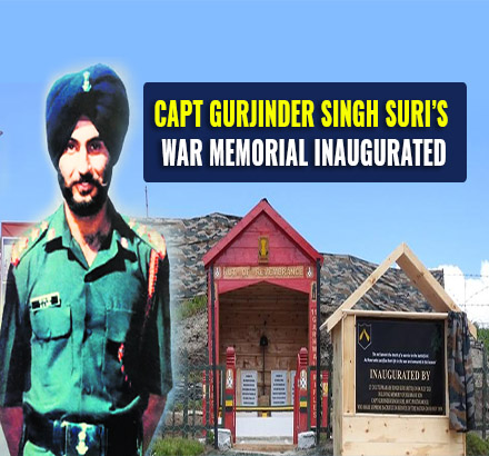 Capt Gurjinder Singh Suri’s War Memorial Inaugurated | Jammu And Kasmir News