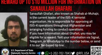 US announces 20 million dollar bounty to snare ISIS-K chief Ghafari and other terror kingpins in Afghanistan