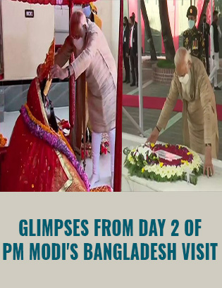 Glimpses of Day 2 of PM Modi’s Visit to Bangladesh