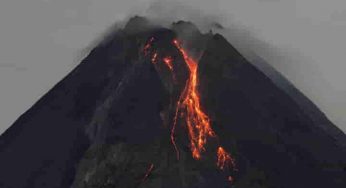 Spewing ash, hot gases and rocks, Mount Merapi blankets several villages and towns in Indonesia