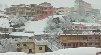 Badrinath shrine, hill station Auli receive fresh spell of snowfall