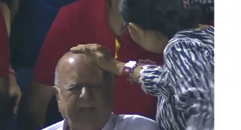 Watch: Massive 6 in IPL match injures elderly gentleman in stands