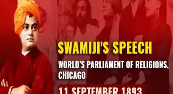 Swami Vivekananda Speech At World’s Parliament of Religions, Chicago | 11 September, 1893