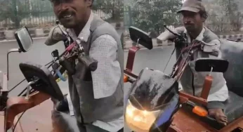 Viral video: Awestruck by a double amputee’s courage, Anand Mahindra offers him a job