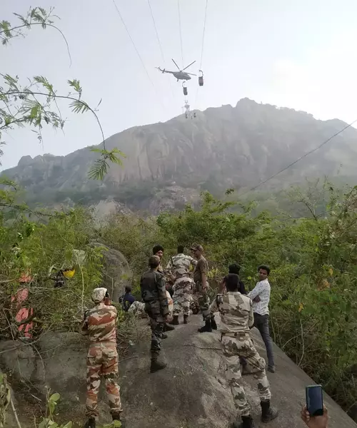 How Indian Air Force commandos rescued children from cable cars stranded in mid-air at Tirkut Hills ropeway