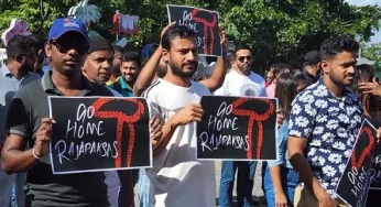 Protests break out in Maldives against Sri Lanka’s Rajapaksa who may be heading for Singapore