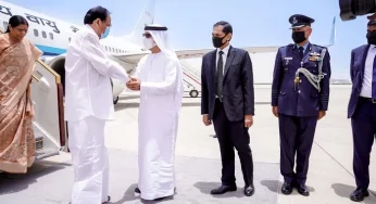 Naidu arrives in Abu Dhabi to pay last respects to late UAE ruler