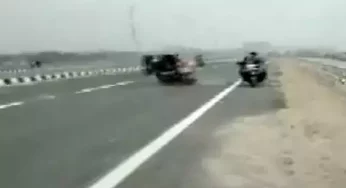 Viral Video: Speeding bike on wrong side of Patna’s Ganga Pathway crashes into scooter, 3 seriously injured