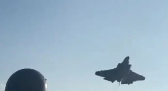 Leaked video shows US jet crashing on aircraft carrier and falling into ocean