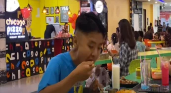 Manipur boy enjoys a sumptuous thali and wins Rs.10,000 for it!