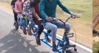 Watch: Jugaad electric two-wheeler that Anand Mahindra says could sell in Europe