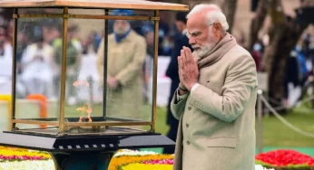 PM Modi bows to Mahatma Gandhi on Martyrs’ Day