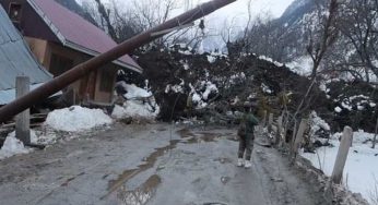 Watch: Landslide in J&K’s Sonamarg hill station causes damage to property