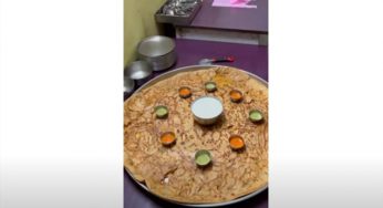 Watch: Preparing the biggest paratha weighing 5 kg!