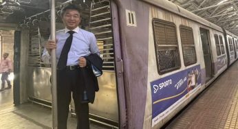 Japanese Ambassador enjoys Mumbai’s local train travel!