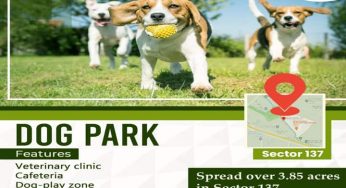 Park for pet dogs opened in Noida