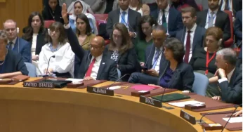 US vetoes UNSC resolution calling for ceasefire in Gaza