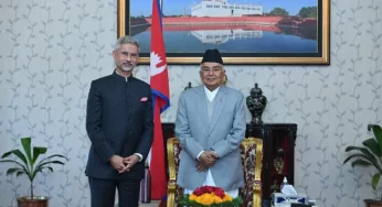 EAM S Jaishankar meets Nepal President Ram Chandra Paudel in Kathmandu