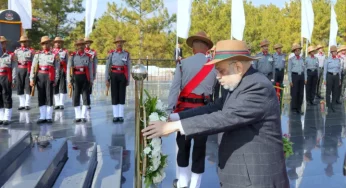 Meghalaya: Amit Shah lays wreath at Shillong war memorial