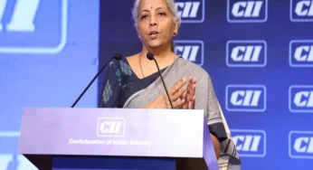 Finance minister asks for greater push and investment in the manufacturing sector at the CII Annual Summit