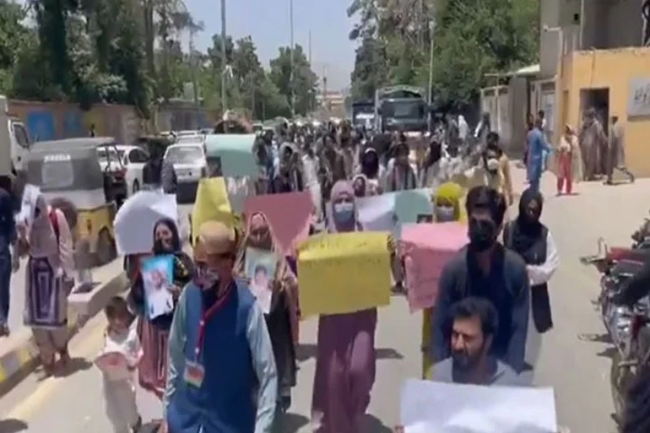 Family of abducted student protest in Kech as enforced disappearances goes high in Balochistan
