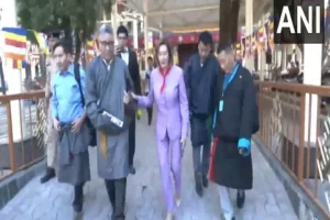 Ex-House Speaker Pelosi, other US delegation members arrive at Dalai Lama Temple to meet Tibetan spiritual leader