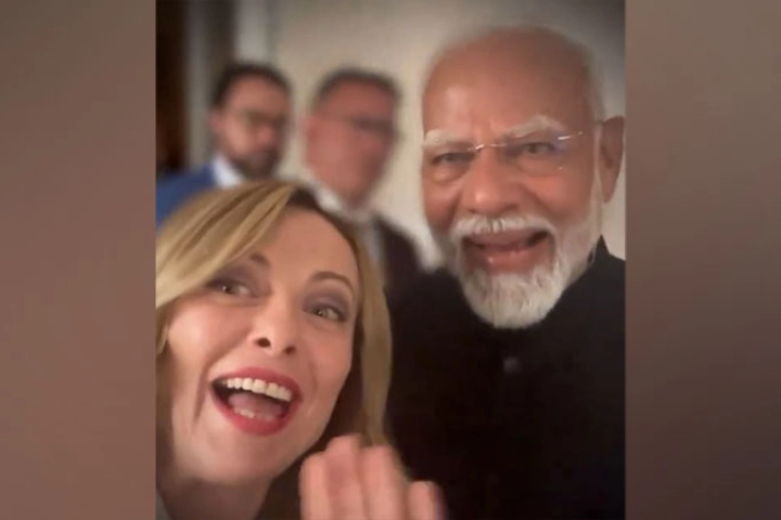 Italian Prime Minister Giorgia Meloni shares video with Prime Minister Narendra Modi