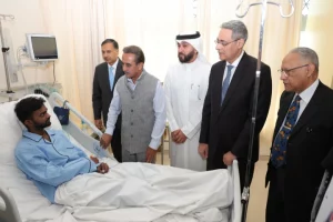 MoS Kirti Vardhan Singh arrives in Kuwait, meets Indians injured in fire incident