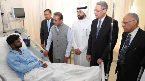MoS Kirti Vardhan Singh arrives in Kuwait, meets Indians injured in fire incident