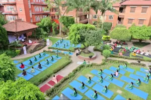 International Day of Yoga 2024: Indian Embassy in Nepal organises Yoga session in front of Pashupatinath Temple