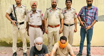 Punjab Police busts Pak-backed drug smuggling racket, arrests 2 persons with 7 kg heroin, 5 pistols