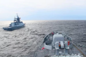 Indian warship holds exercise with Russian Navy in St Petersburg