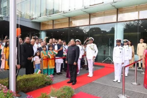 Indian Envoy Sibi George hoists Tiranga in Japan on 78th Independence Day