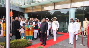 Indian Envoy Sibi George hoists Tiranga in Japan on 78th Independence Day