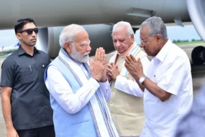 Kerala: PM Modi arrives in Kannur, to visit landslide-affected areas in Wayanad