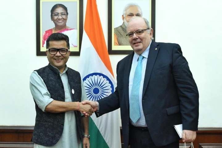 MoS Pabitra Margherita and Uruguay envoy review bilateral ties, discuss partnership between countries