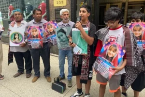 US: Sindh Foundation holds protest for human rights outside Pakistani Consulate in Chicago