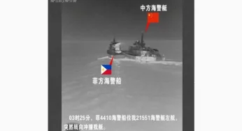Philippines, Chinese vessels ‘collide’ in South China Sea, both countries blame each other