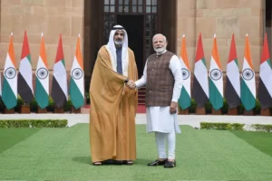 Abu Dhabi Crown Prince meets PM Narendra Modi in Delhi