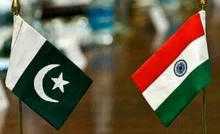 Flags of India and Pakistan