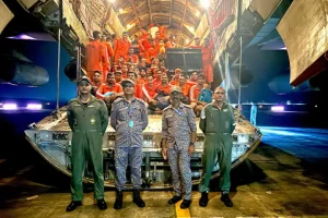 Indian Airforce sends two aircrafts to help with disaster relief in Andhra Pradesh