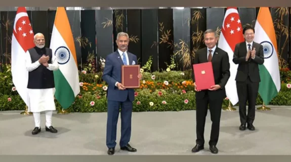 India, Singapore sign MoUs in fields of digital technology, semiconductor