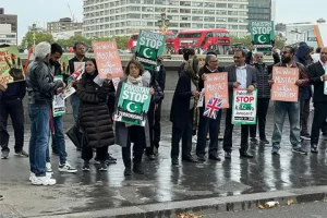 Jammu and Kashmir diaspora hold protest outside UK Parliament, condemn Pakistan’s “state-sponsored terrorism”