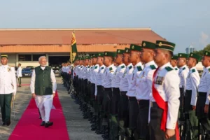 PM Modi accorded ceremonial welcome in Brunei, says looking forward to stronger commercial, cultural ties