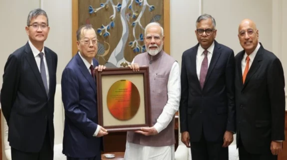 PM Modi meets leadership team of Tata Sons, PSMC; discusses semiconductor manufacturing projects