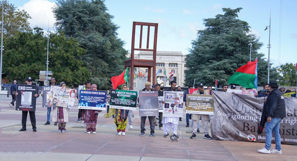 Baloch photographers exhibit stories of hardship and struggle as they protest at UNHRC