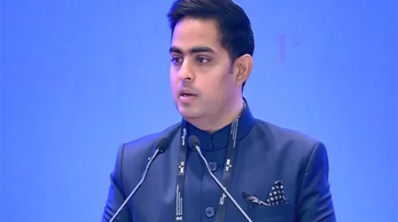 “In Modi’s India no more business as usual,” says Akash Ambani, advocates for AI to transform India into global manufacturing hub