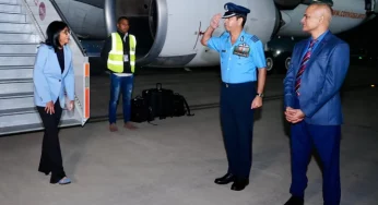 Venezuela Executive Vice-President Delcy Rodriguez arrives in India