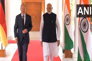 German Chancellor Olaf Scholz meets Prime Minister Narendra Modi in Delhi